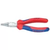 KNIPEX 5-1/2 in. Flat Nose Pliers with Comfort Grip and Chrome Finish