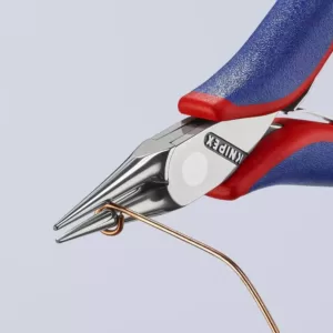 KNIPEX 4-1/2 in. Electronics Pliers-Round Tips with Comfort Grip