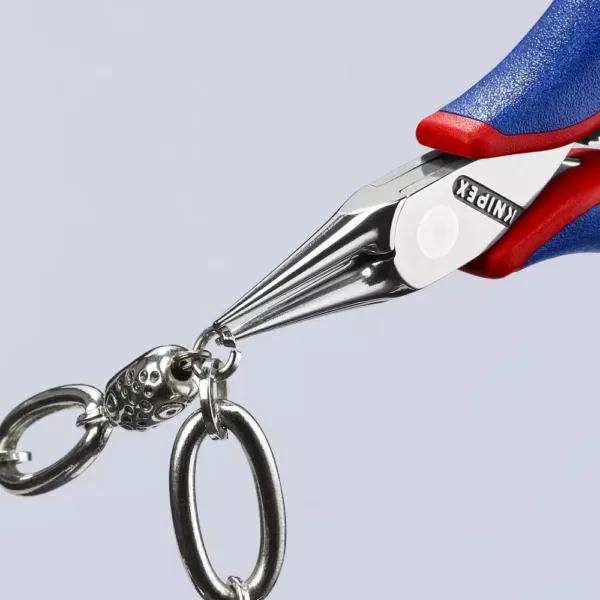 KNIPEX 4-1/2 in. Electronics Pliers-Round Tips with Comfort Grip