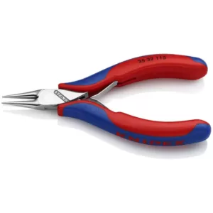 KNIPEX 4-1/2 in. Electronics Pliers-Round Tips with Comfort Grip