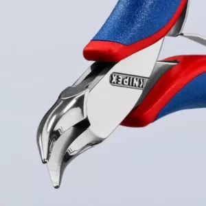 KNIPEX 4-1/2 in. Electronics Pliers-Angled Half Round Tips