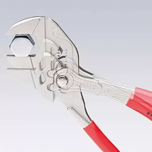 KNIPEX 10 in. Pliers Wrench with Dual-Component Comfort Grips and Tether Attachment