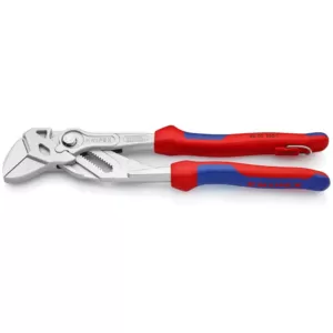 KNIPEX 10 in. Pliers Wrench with Dual-Component Comfort Grips and Tether Attachment