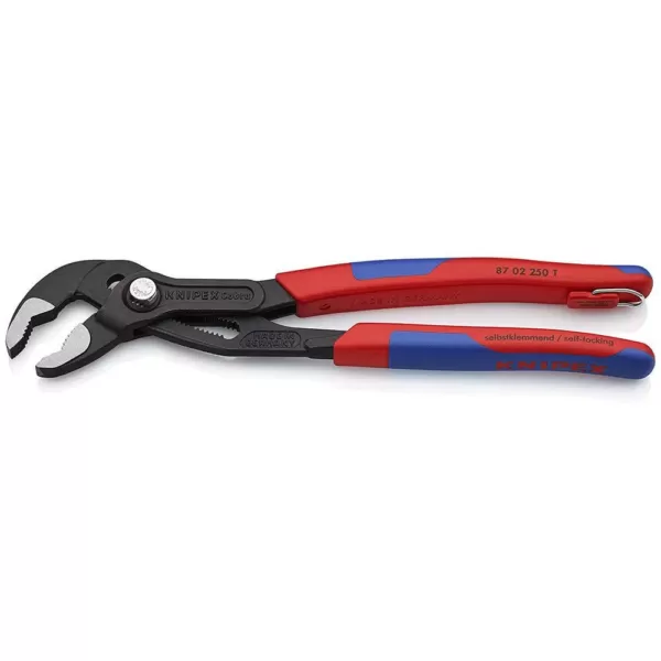 KNIPEX 10 in. Cobra Pliers with Dual-Component Comfort Grips and Tether Attachment