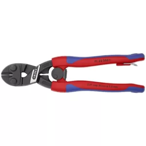 KNIPEX 8 in. High Leverage CoBolt Bolt Cutters with Notched Blade Return Spring Comfort Grip and Tether Attachment