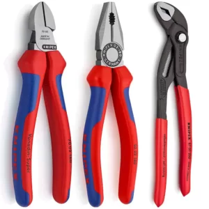 KNIPEX Pliers Set with Combination Diagonal and Cobra Pliers (3-Piece)