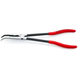 KNIPEX 11 in. Extra Long Straight and Angled Needle Nose Pliers Set with Storage Pouch