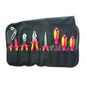 KNIPEX Pliers and Screwdriver Tool Set with Nylon Pouch (7-Piece)