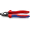 KNIPEX 6-1/4 in. Heavy Duty Cable Shears with Dual-Component Comfort Grips and Tether Attachment