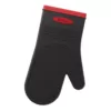 KRAUS Silicone Black Heat-Resistant Non-Slip Oven Mitt