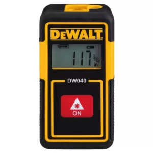 DEWALT 40 ft. Lithium-Ion Rechargeable Pocket Laser Distance Measurer and 25 ft. x 1-1/8 in. Tape Measure