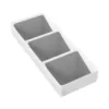 Lavish Home 3-Tiered Nonslip White Drawer Organizer