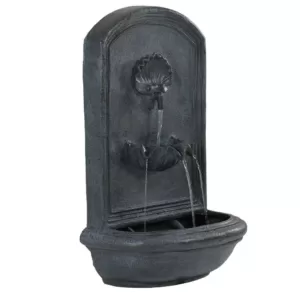 Sunnydaze Decor Seaside Lead Electric Powered Outdoor Wall Fountain