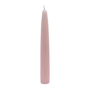 Zest Candle 6 in. Light Rose Taper Candles (12-Set)