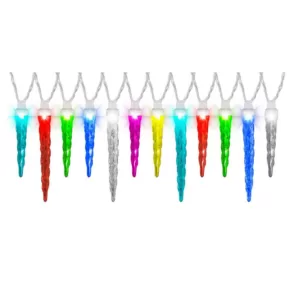 LightShow 12-Light LED Multi-Color Color-Changing Icicle Light Set