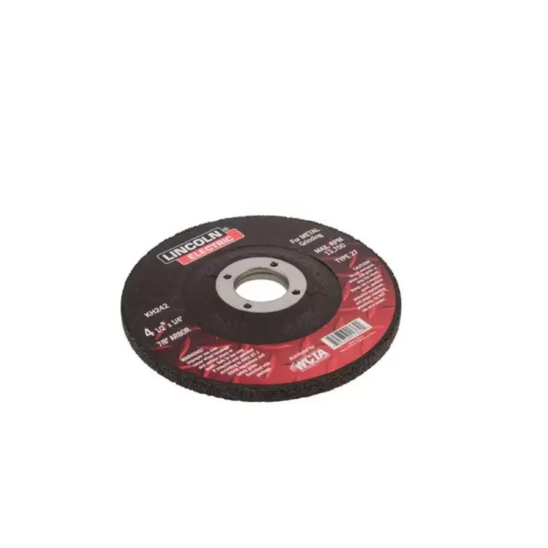 Lincoln Electric 4-1/2 in. x 1/4 in. Type 27 Grinding Wheel