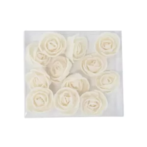 LITTON LANE White Sola Boxed Rose Flowers (Set of 2)