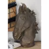 LITTON LANE Polystone Horse Head Sculpture