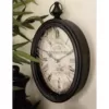 LITTON LANE 2 Assorted 15 in. x 8 in. Antique Reproduction Style Oval Wall Clocks