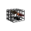 LITTON LANE 12-Bottle Black Iron Cage Wine Rack