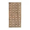 LITTON LANE Pegboard 40-Bottle Wine Rack in Exposed Mahogany Finish