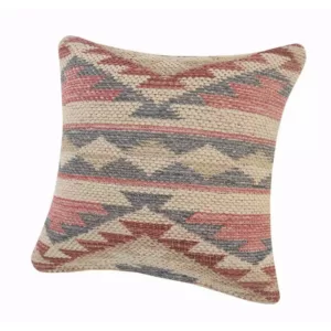 LR Home Eclectic Multi-color Southwest Cozy Polyfill 18 in. x 18 in. Throw Pillow