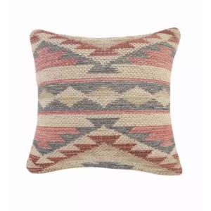 LR Home Eclectic Multi-color Southwest Cozy Polyfill 18 in. x 18 in. Throw Pillow