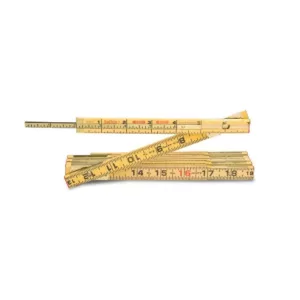 Lufkin 6 ft. Wood Rule Brass Extends