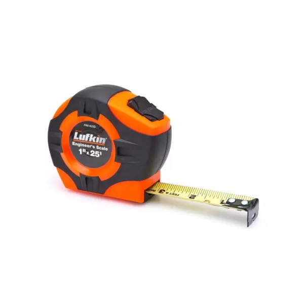 Lufkin 1 in. x 25 ft. Power Return Engineer's Tape Measure