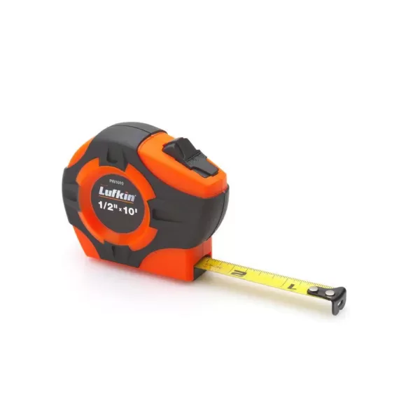 Lufkin P1000 Series 1 in. x 33-ft. Hi-Viz Orange Yellow Clad A5-Blade Power Return Tape Measure