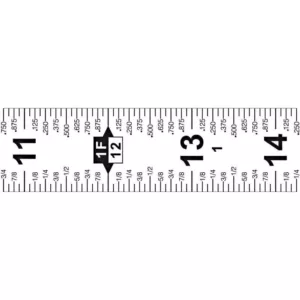 Lufkin 3/4 in. x 12 ft. Quikread Power Return Tape Measure