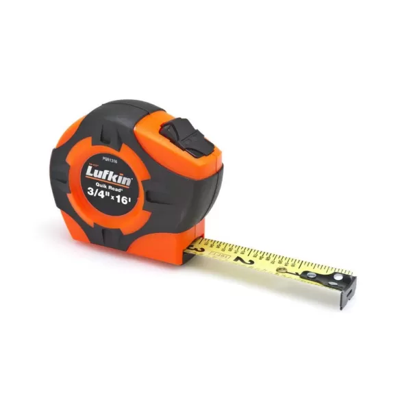 Lufkin 3/4 in. x 16 ft. Quikread Power Return Tape Measure