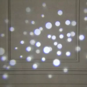 LUMABASE 1-Light White Dots Projector Light