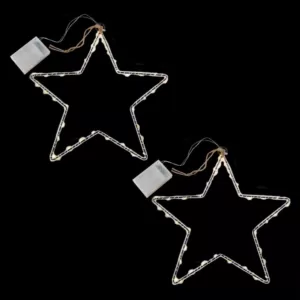 LUMABASE Star Motif 40 Mini Lights Warm White LED String Lights (2-Pack)