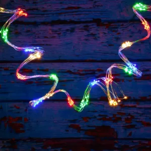 LUMABASE 300-Lights LED Multi-Color Electric Multi-Strand Fairy String Lights