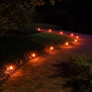 LUMABASE Orange Pathway Lights (10-Count)