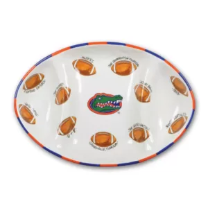 Magnolia Lane Florida Ceramic Football Tailgating Platter