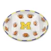 Magnolia Lane Michigan Ceramic Football Tailgating Platter