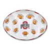 Magnolia Lane Ohio State Ceramic Football Tailgating Platter