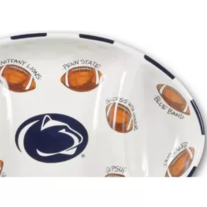 Magnolia Lane Penn State Ceramic Football Tailgating Platter