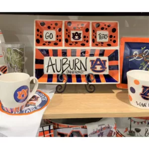 Magnolia Lane Georgia Ceramic 4 Section Tailgating Serving Platter