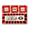 Magnolia Lane Georgia Ceramic 4 Section Tailgating Serving Platter