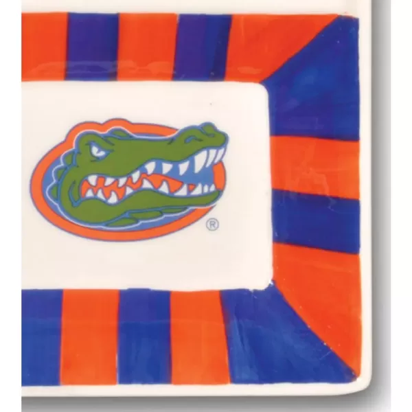 Magnolia Lane Florida Ceramic 4 Section Tailgating Serving Platter