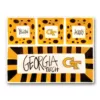 Magnolia Lane Georgia Tech Ceramic 4 Section Tailgating Serving Platter