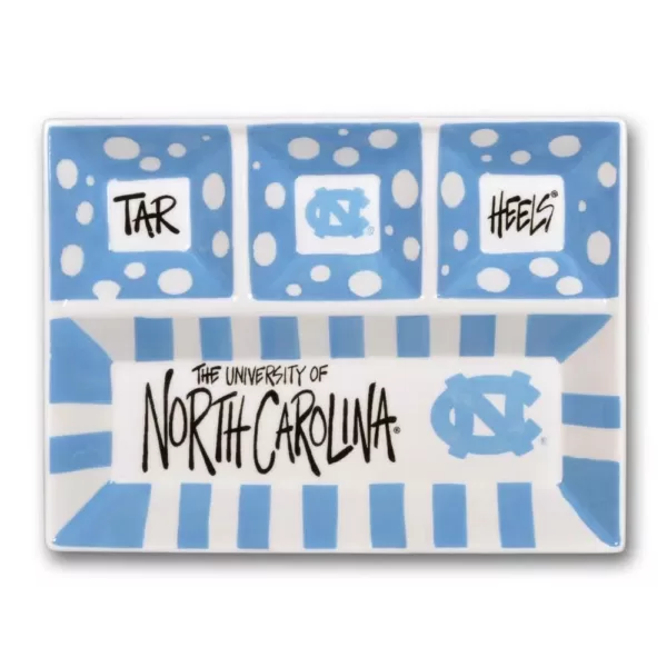 Magnolia Lane North Carolina Ceramic 4 Section Tailgating Serving Platter