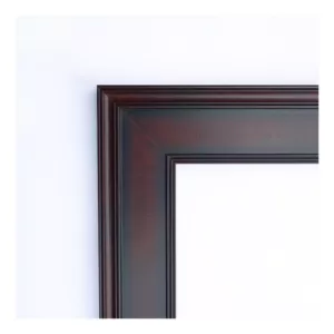 Amanti Art Annatto 23 in. W x 29 in. H Framed Rectangular Beveled Edge Bathroom Vanity Mirror in Mahogany