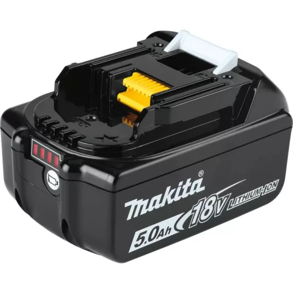 Makita 18V 5.0Ah LXT Brushless 4-1/2 in./5 in. Paddle Switch Cut-Off/Angle Grinder Kit with bonus 18V LXT Battery Pack 5.0Ah