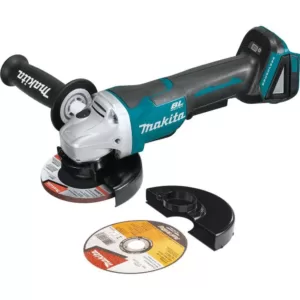 Makita 18-Volt LXT Lithium-Ion Brushless Cordless 4-1/2 in./5 in. Paddle Switch Cut-Off/Angle Grinder (Tool-Only)