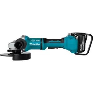 Makita 18V X2 LXT (36V) Brushless 7 in. Paddle Switch Cut-Off/Angle Grinder Kit 5.0Ah with bonus Hubbed Grinding Wheel, 10/pk