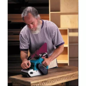 Makita 11 Amp 4 in. x 24 in. Corded Belt Sander with Abrasive Belt, 80G Belt and Dust Bag